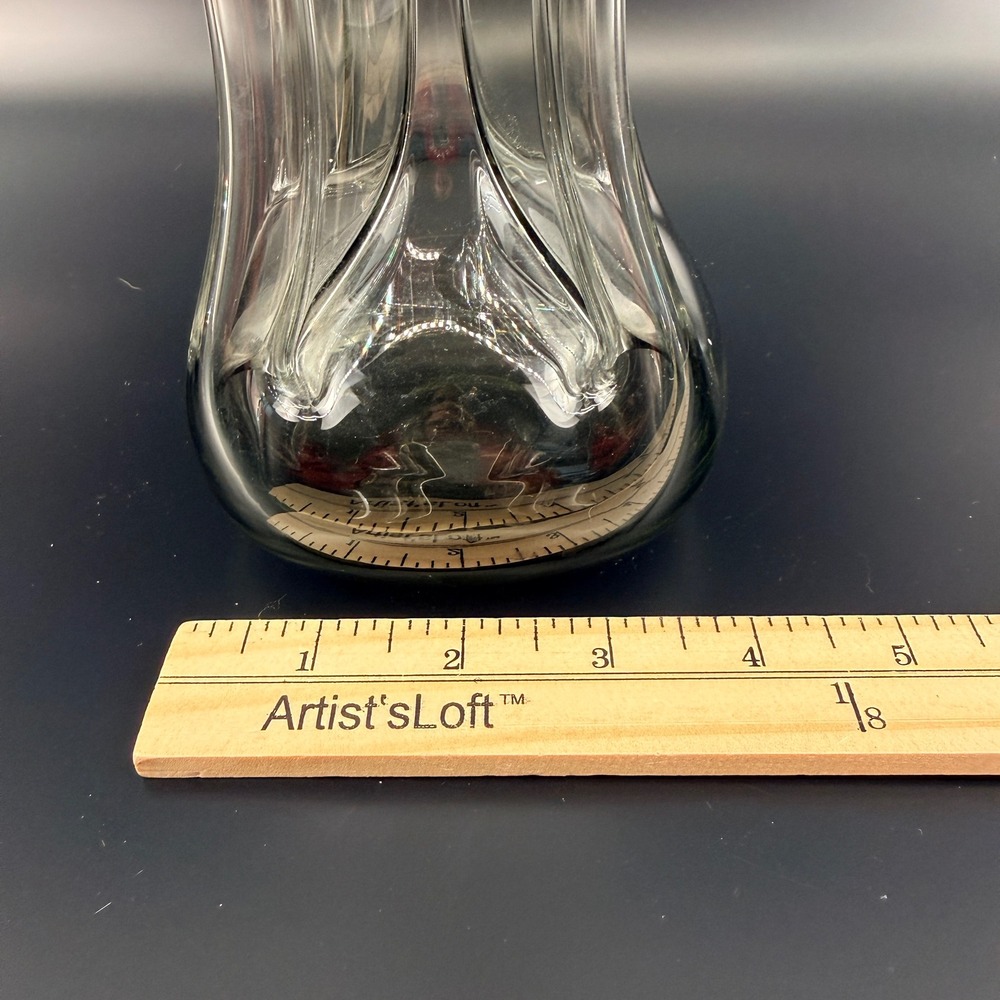 Holmegaard Kluk Kluk Decanter Large Smoke Gray Glass Ball Stopper - Picture 8 of 8